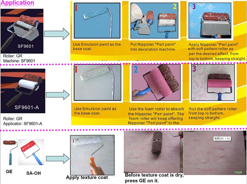 Custom Soft Pattern Paint Roller with Design