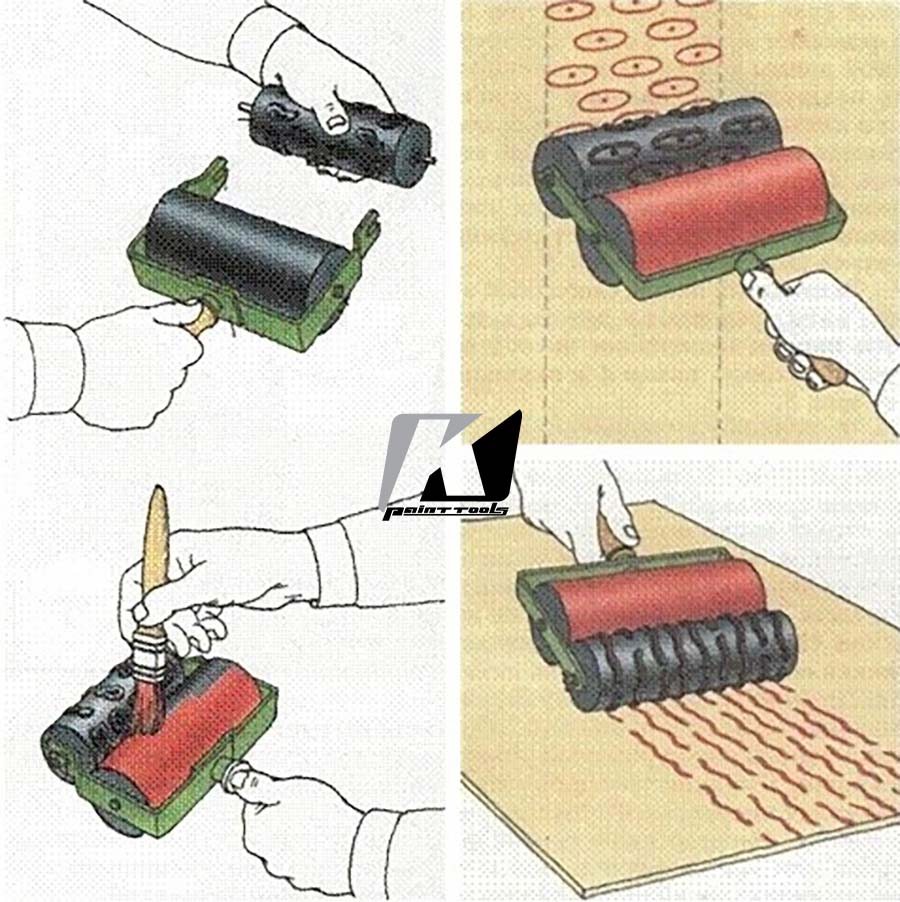 Custom Soft Pattern Paint Roller with Design