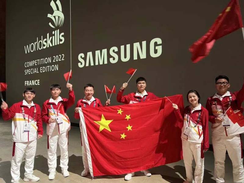 The Chinese delegation in the 2022 WorldSkills Competition has performed well