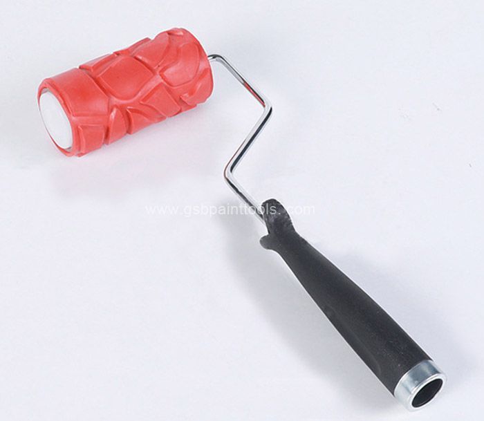 Jointless Rubber Roller 4“ Set(with Europ stick handle)