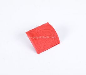 Rubber  Wood Grain Graining Pattern DIY Painting Tools Wood Graining Painting Tool Wood Texture Graining Tool Household Wall Art Paint for Wall Room Decoration (Red)