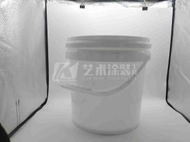 Customized Printed Empty Clear White Plastic Paint-8-liter Bucket