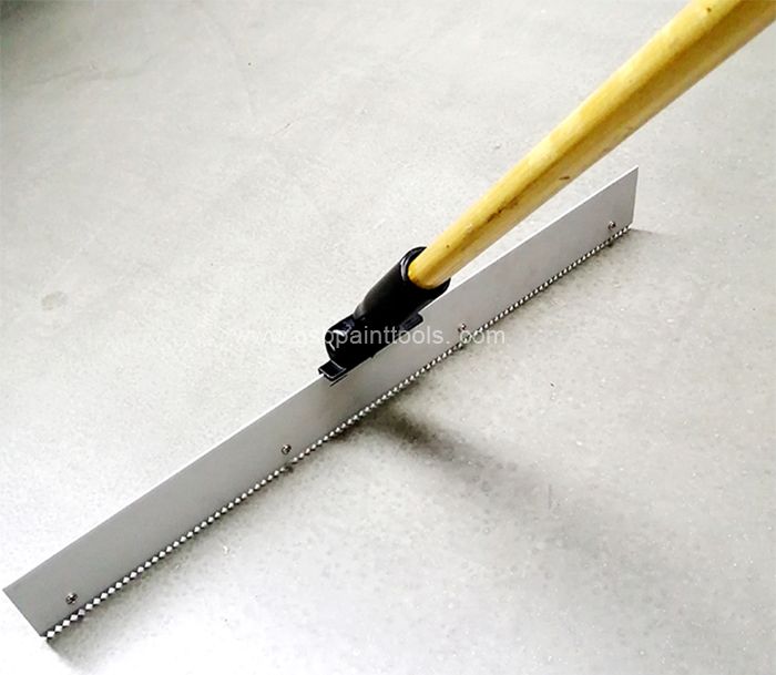 Stainless Steel Notched Squeegee Epoxy Cement Painting Coating