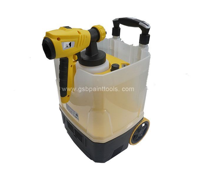 Trolley type electric low- pressure spray gun