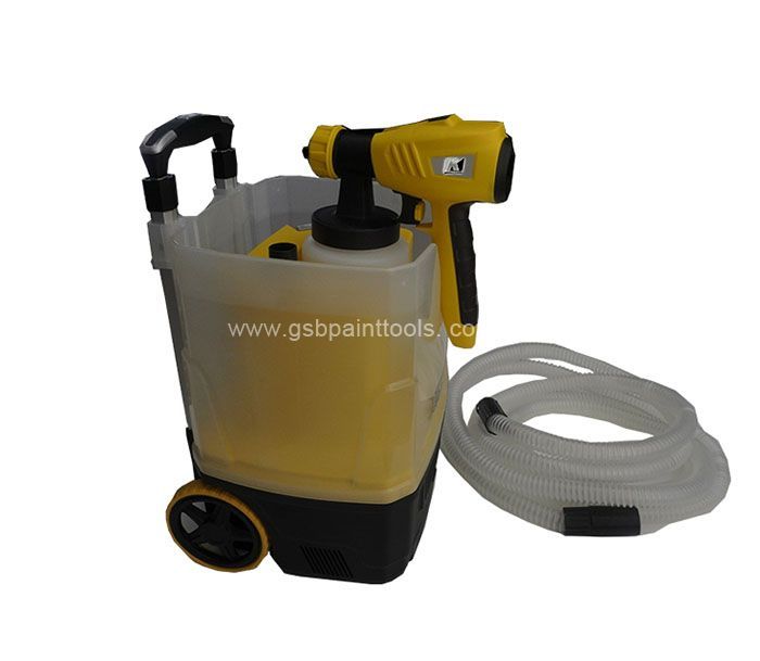 Trolley type electric low- pressure spray gun