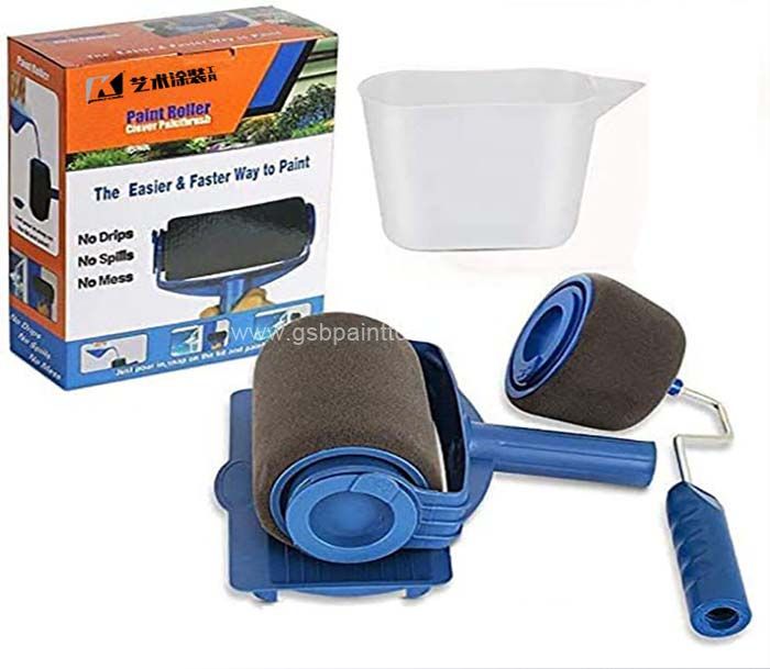 Pro Tool Paint Running Roller Set, Quickly Decorate Wall Printing Brush for Painting Home/Ceilings/Office/Room/School