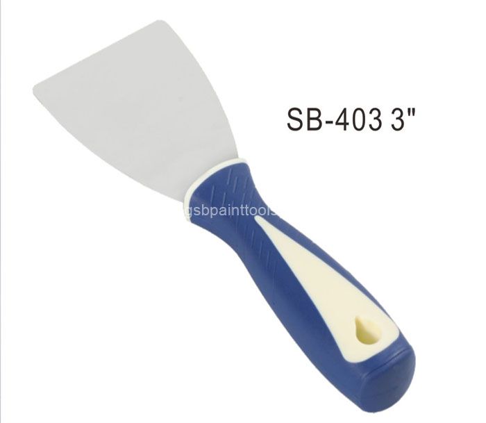 Putty Knife Scrapers SB403, Spackle Knife, Metal Scraper Tool for Drywall Finishing, Plaster Scraping, Decals, and Wallpaper