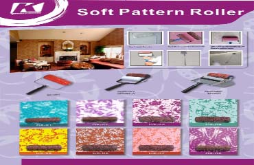 Custom Soft Pattern Paint Roller with Design Custom Soft Pattern Paint Roller with Design