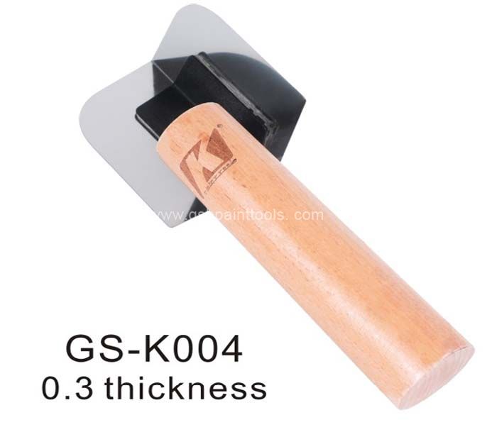 Outside Corner Trowel Best Corner Drywall Tool Made of Stainless Steel with External Angled and Wooden Handle