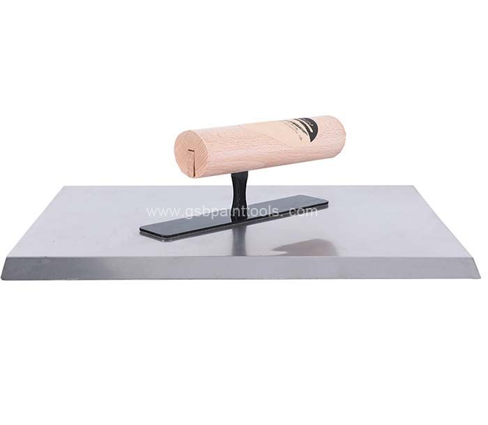 Stainless steel Hawk Tray Trowel with Wood Handle for Drywall and Plaster