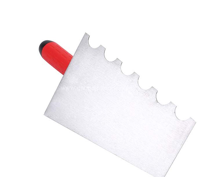 Carbon Steel Notched Finishing Trowel 