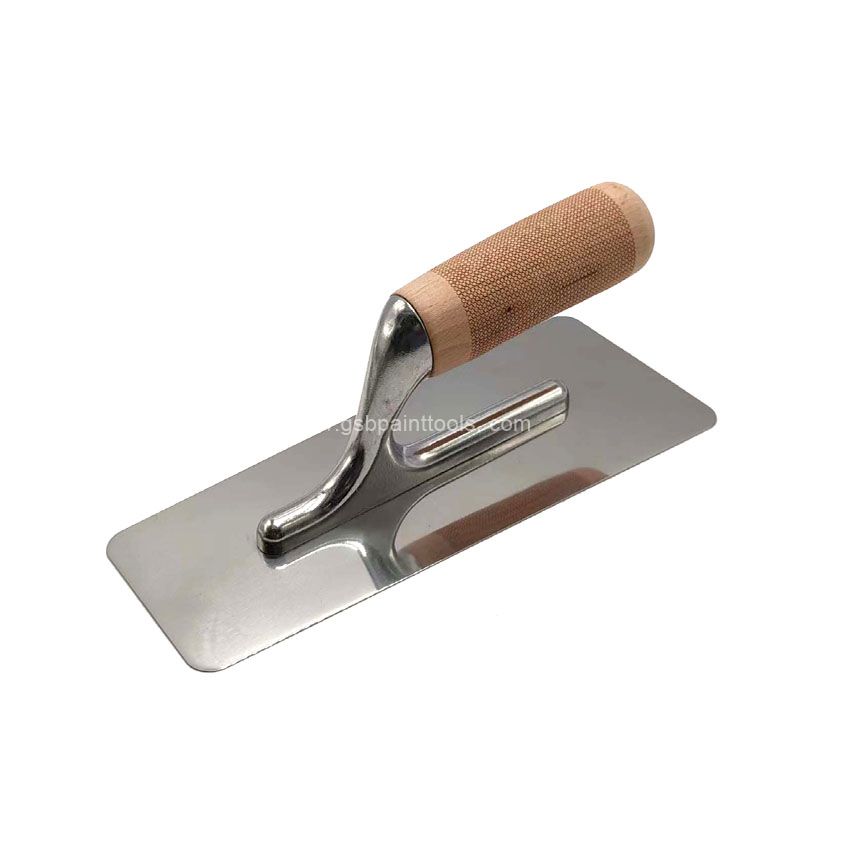 Stainless Steel Trowel with Wood Handle Venetian Trowel
