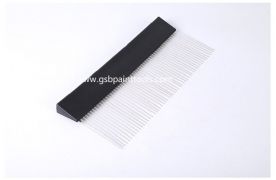 Stainless Steel Art Tooth Comb Brush Cloth Pattern Paint Brush Linen Stripe