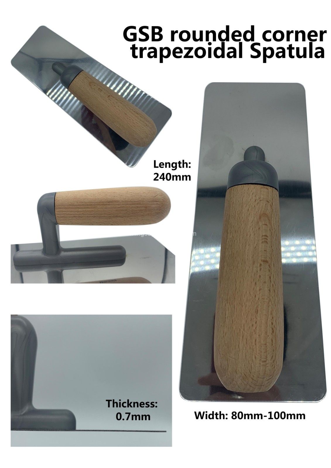GSB rounded corner  trapezoidal Spatula