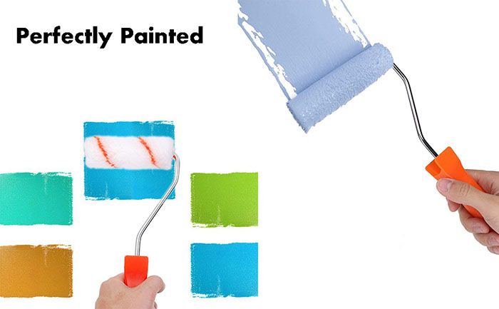 4''(100mm) Professional Small Wall Paint Roller Brush Replacable  Tool Kit